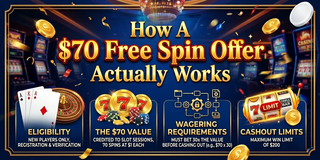 How A $70 Free Spin Offer Actually Works