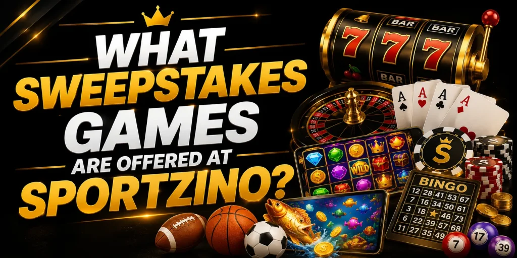 What Sweepstakes Games Are Offered At Sportzino?